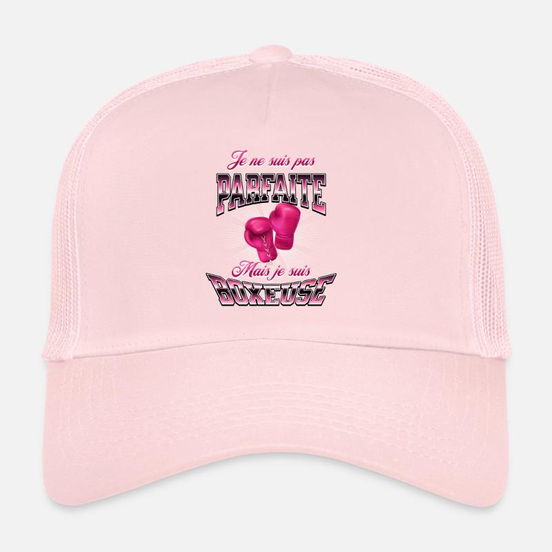 Cadeau original pour boxeuse, Boxe féminine, Casquette trucker 