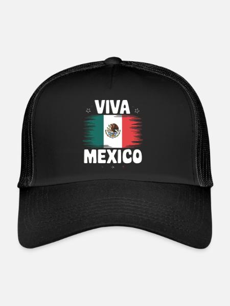 Mexico Mexico Mexican Spanish - Trucker Cap - black/black - Front