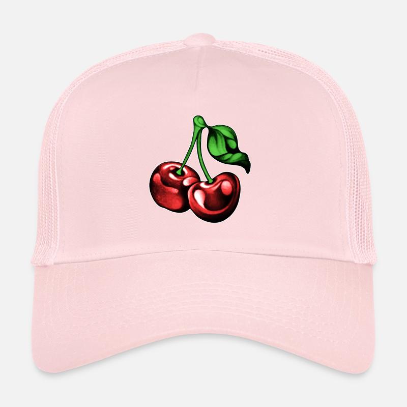 Kirschen in Brusttasche Trucker Cap