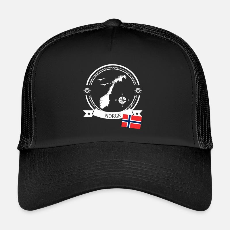 Conception maritime de la Norvège - Norge Casquette trucker 