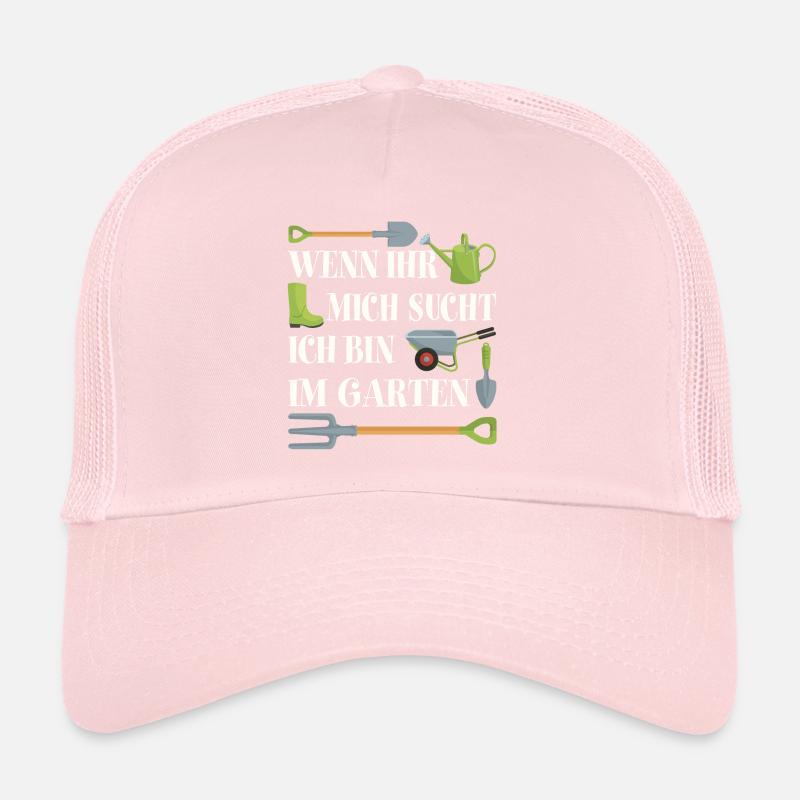 Ich bin im Garten Gartenarbeit Gartensaison Trucker Cap