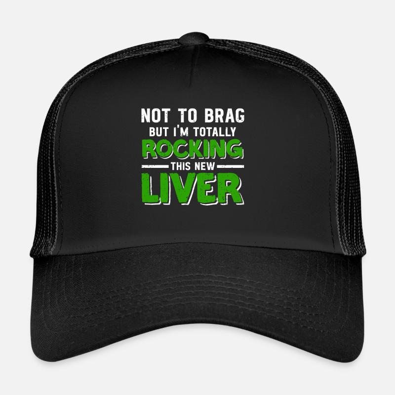 Lebertransplantation Organspender Organspende - Trucker Cap - Schwarz/Schwarz