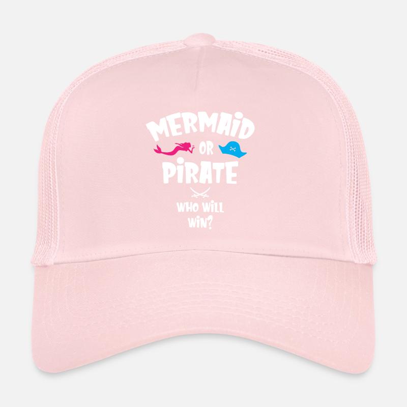 Mermaid or Pirate Who Will Win Trucker Cap