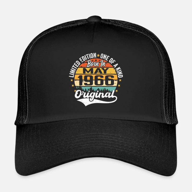 Cadeau d’anniversaire mai 1966 né en mai 1966 Casquette trucker 