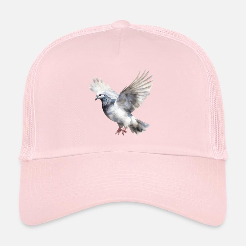 Taube Aquarell Täubchen Vogel Taubenzüchter Trucker Cap