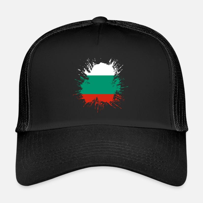 Drapeau de la Bulgarie Drapeau bulgare Sables d’or Casquette trucker 