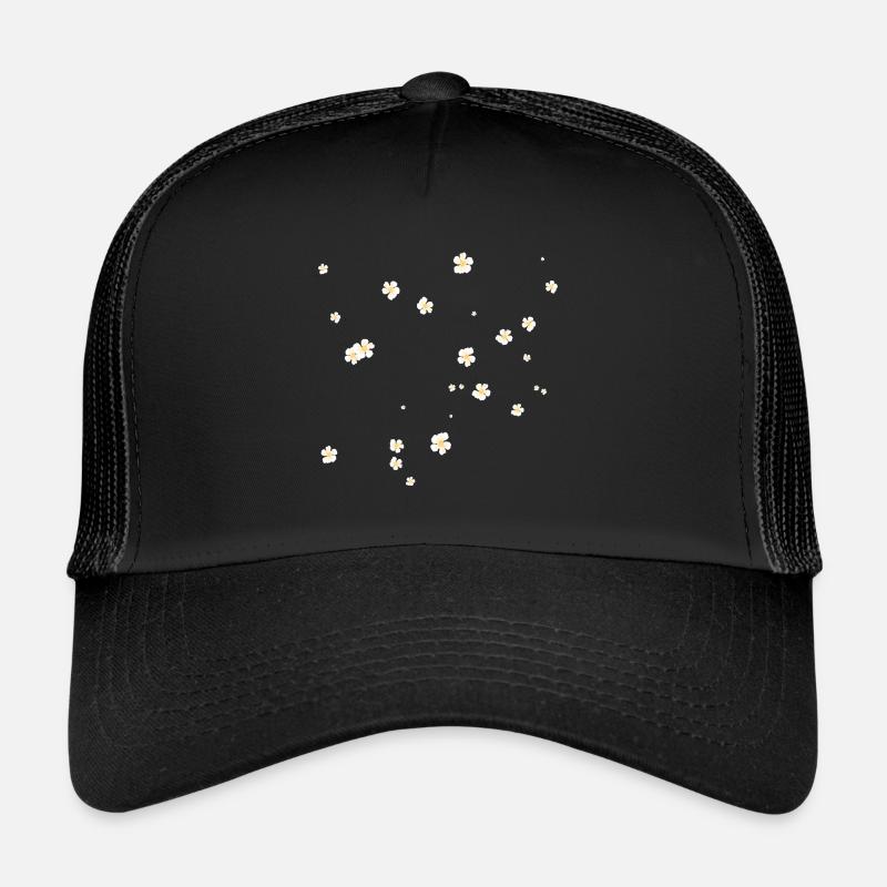 blume Kamille nett geschenk - Trucker Cap - Schwarz/Schwarz
