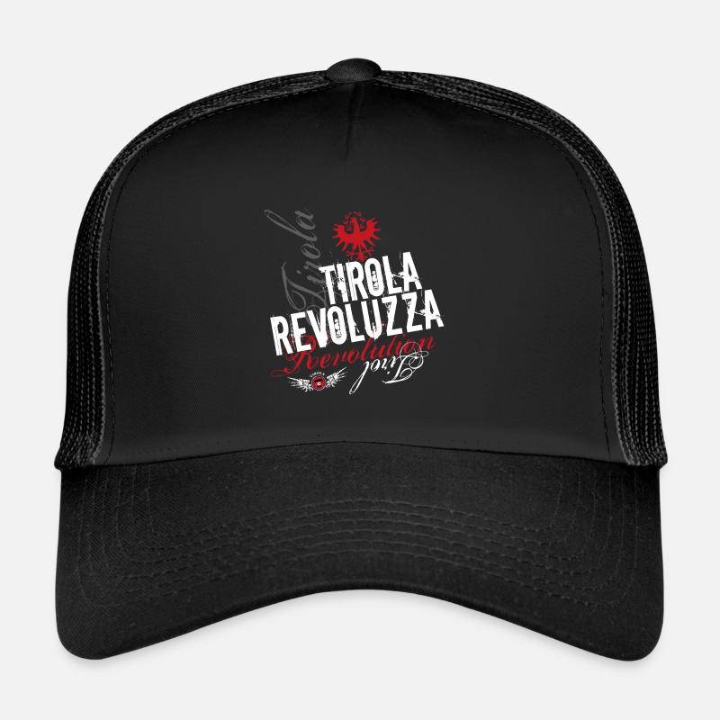 Tirola Revoluzza - Trucker Cap - Schwarz/Schwarz