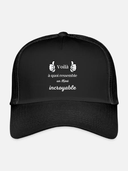 Voilà à quoi ressemble un kiné incroyable ! fête - Casquette trucker  - noir/noir - Devant