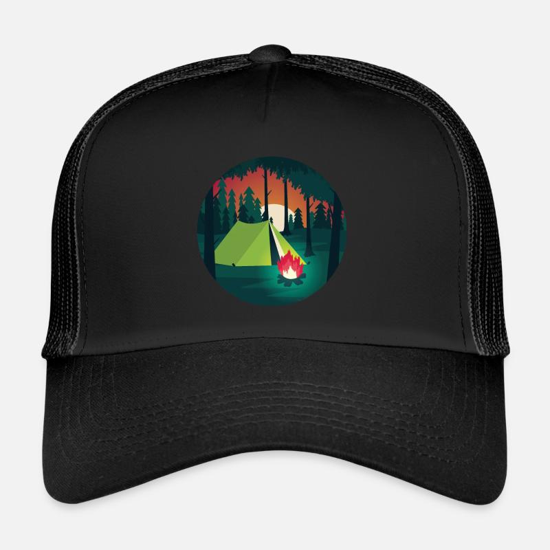 Camping Forest Clothing Shirt Cap Cup Trucker Cap