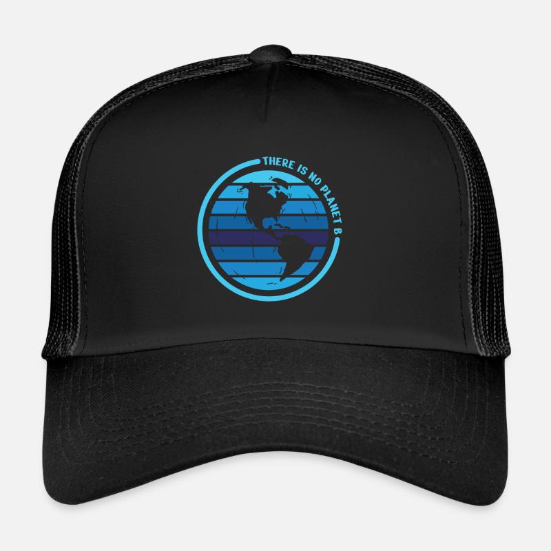 There is no Planet B - Trucker Cap - Schwarz/Schwarz