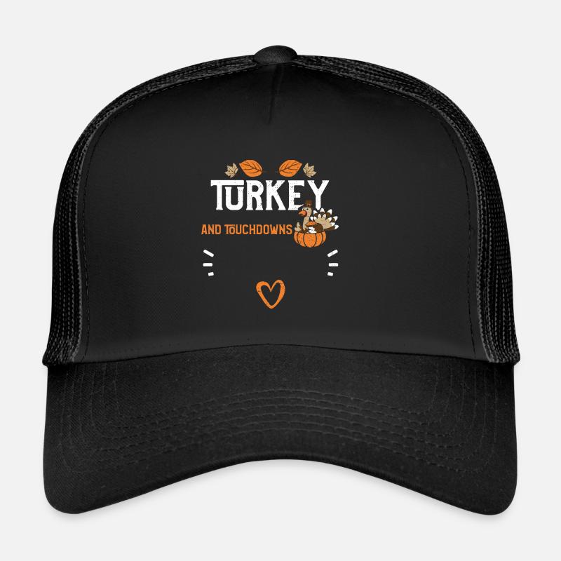 Turquie et touchdowns Casquette trucker 