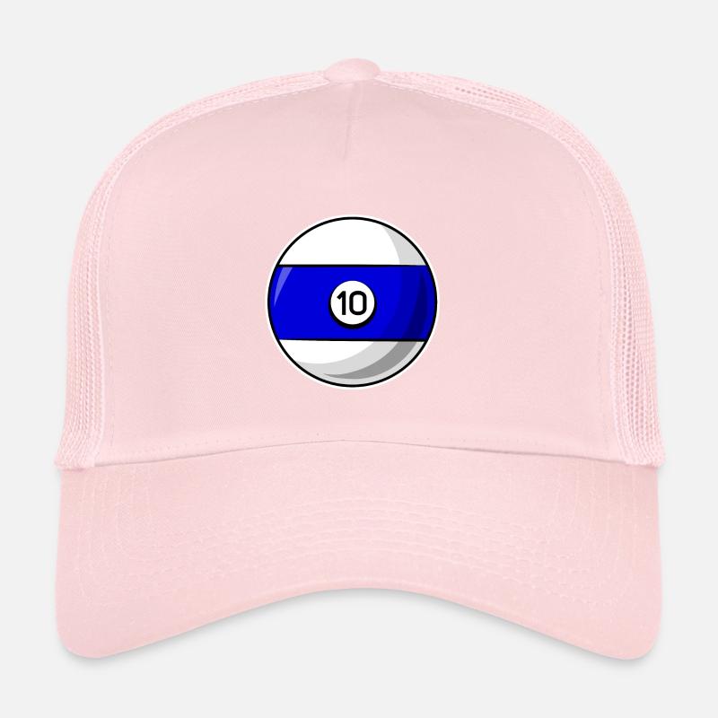 Billiard ball 10 blue Billiards ten Trucker Cap