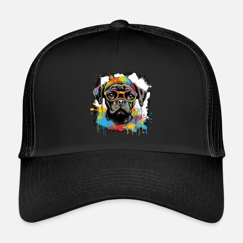 Chien Casquette trucker 