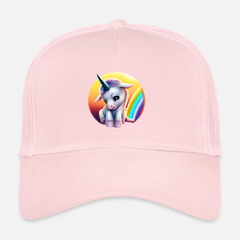 Depression Einhorn traurig Regenbogen Trucker Cap