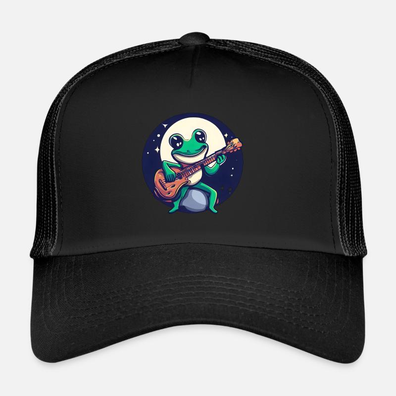 Frog Guitar Moonlight Trucker Cap