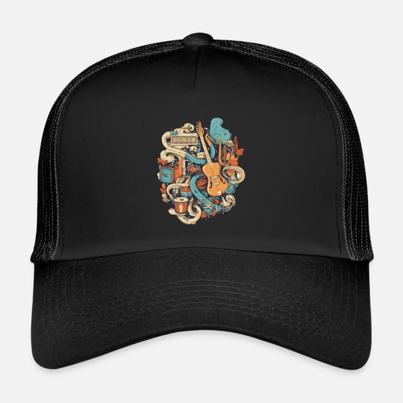 Music Instruments Trucker Cap