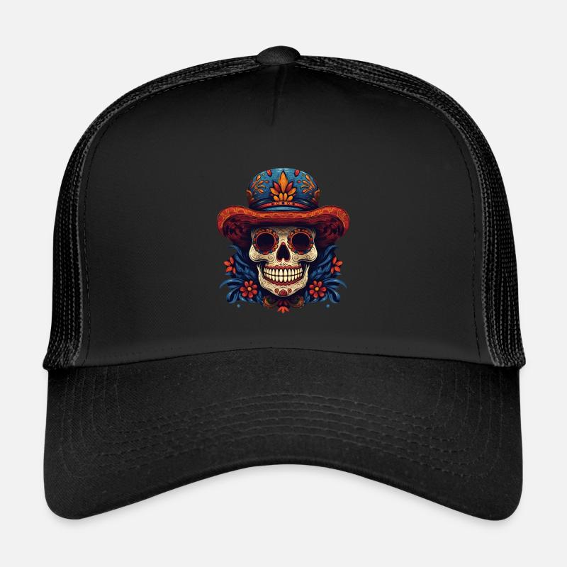 Cinco de Mayo Skull Trucker Cap