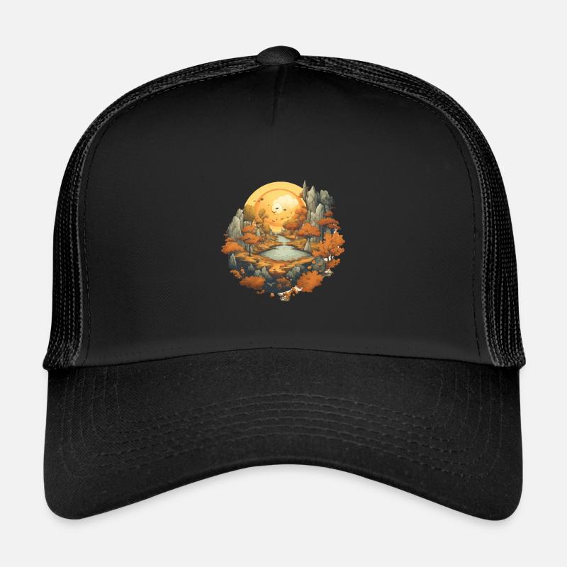 Herbstliche Landschaft Trucker Cap
