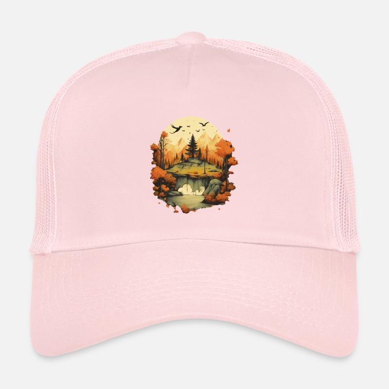 Autumnal landscape Trucker Cap