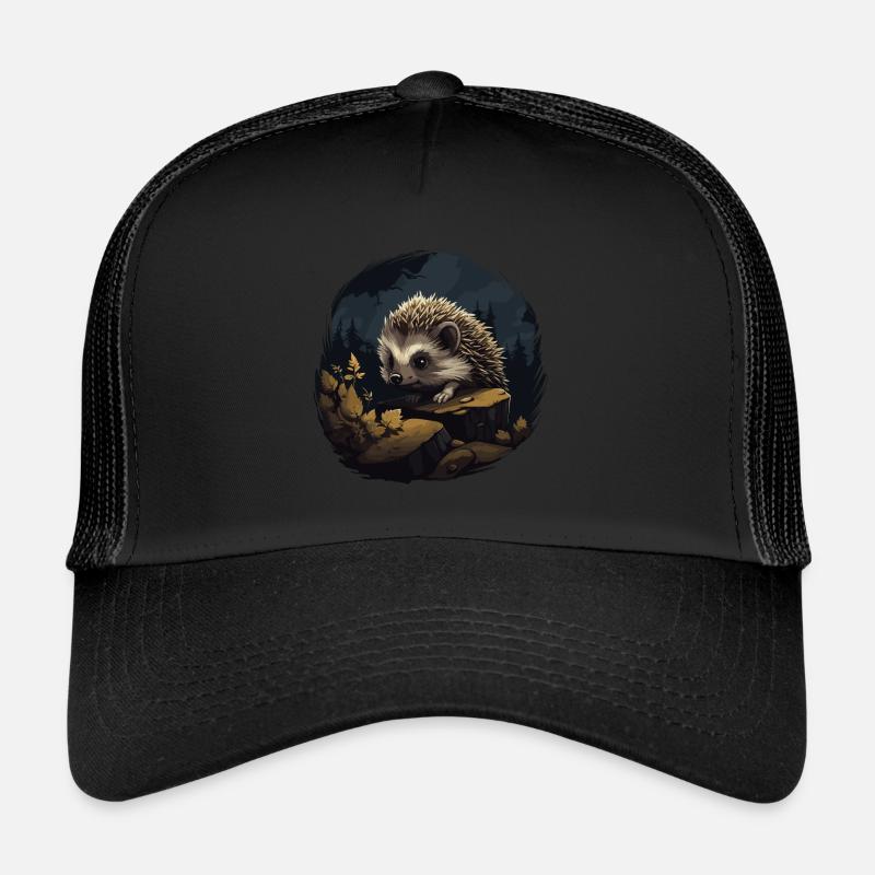 Hérisson Hérisson Bébé Animal Forêt Nature Casquette trucker 