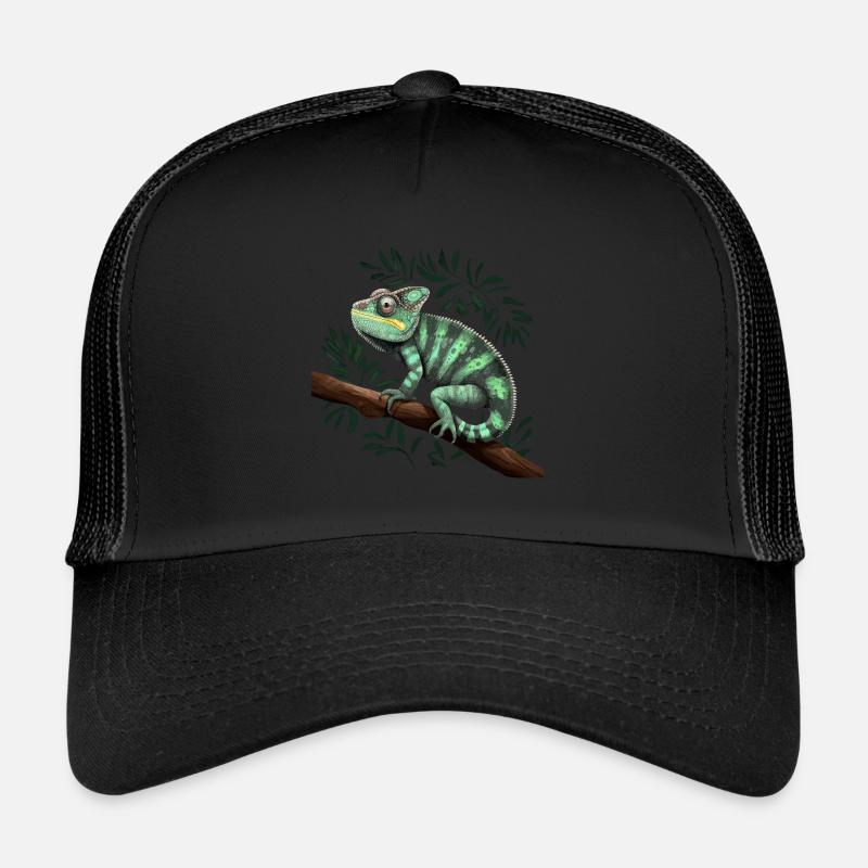 Reptiles de la branche caméléon Casquette trucker 