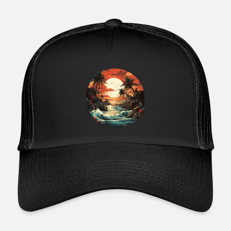 Tropical Casquette trucker 