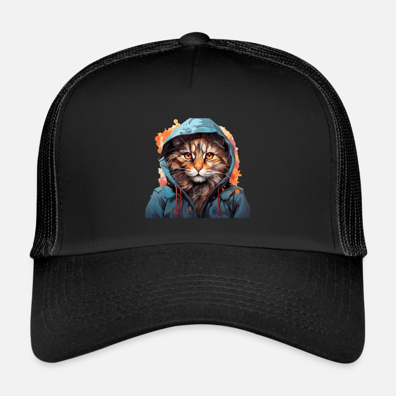 Chat Casquette trucker 
