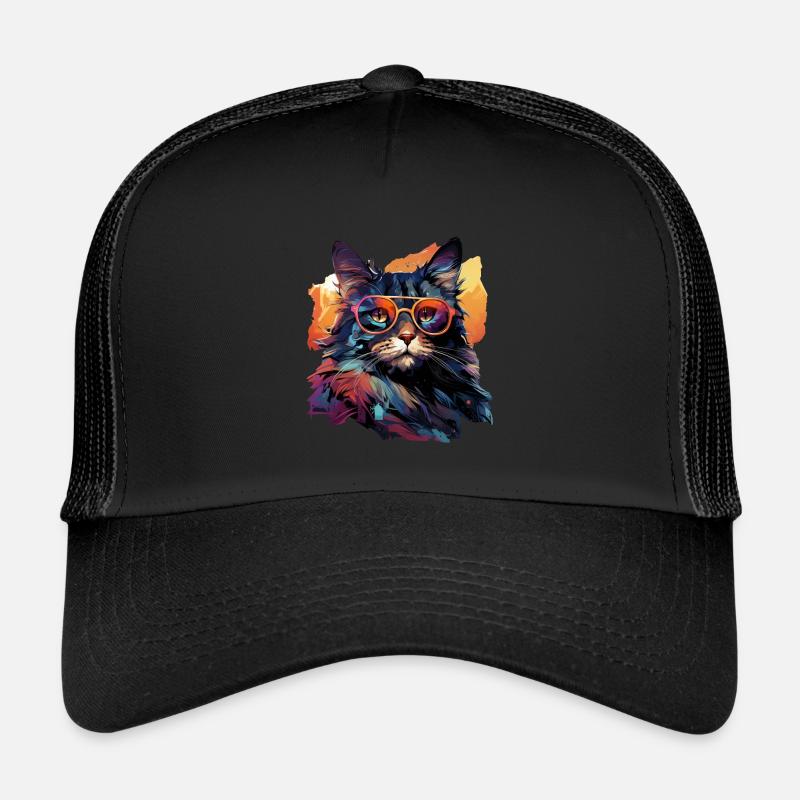 Chat Casquette trucker 