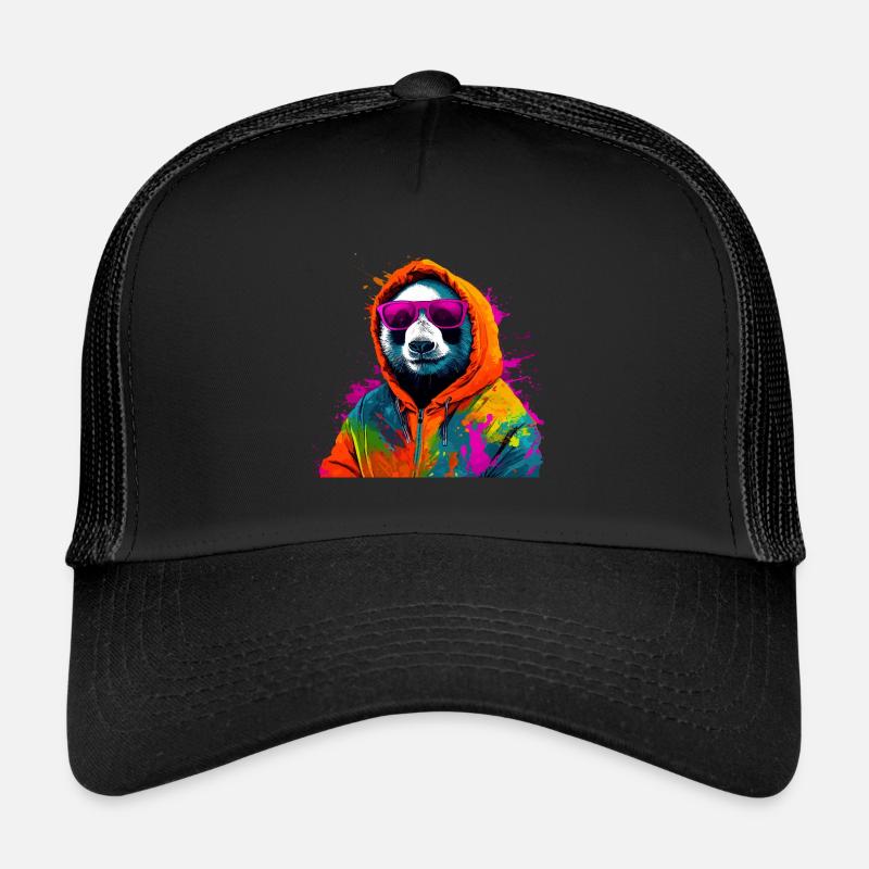 Pandabär Bambus Panda Bunt Trucker Cap