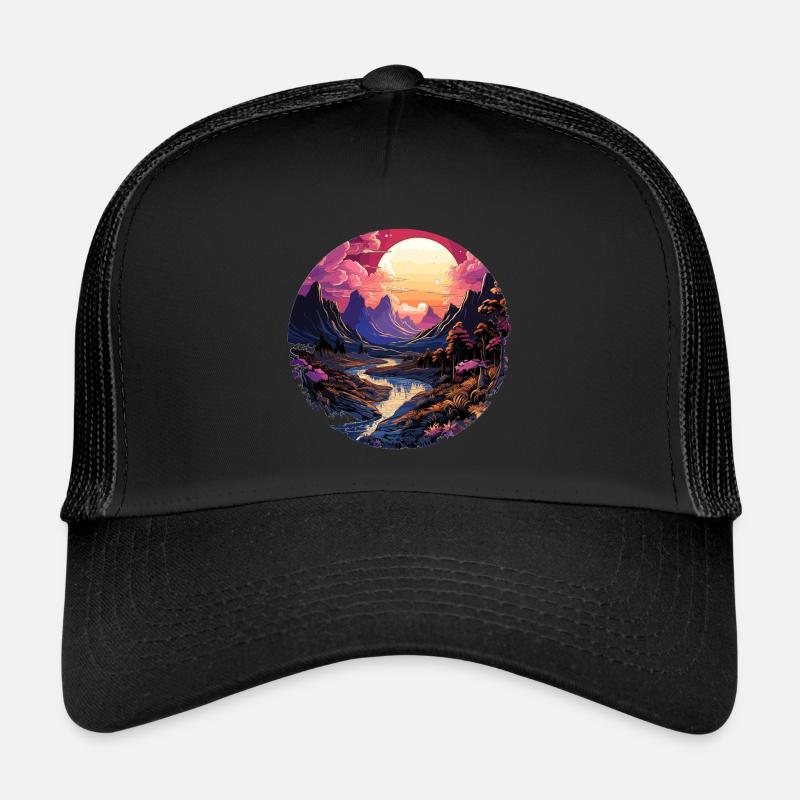 Paysage - Illustration Casquette trucker 