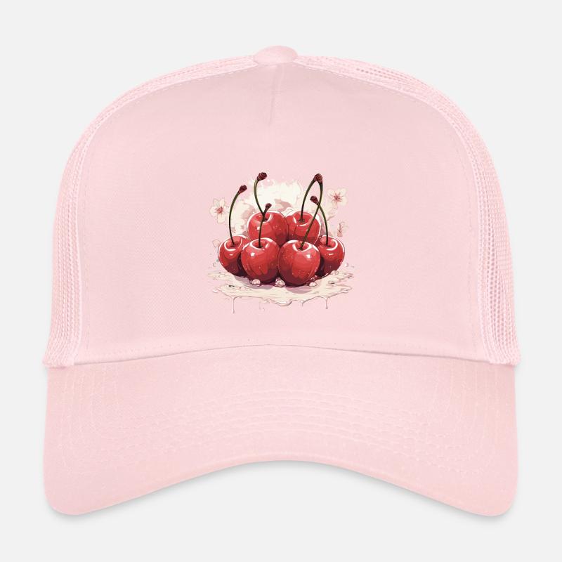 Cerisier - illustration Casquette trucker 