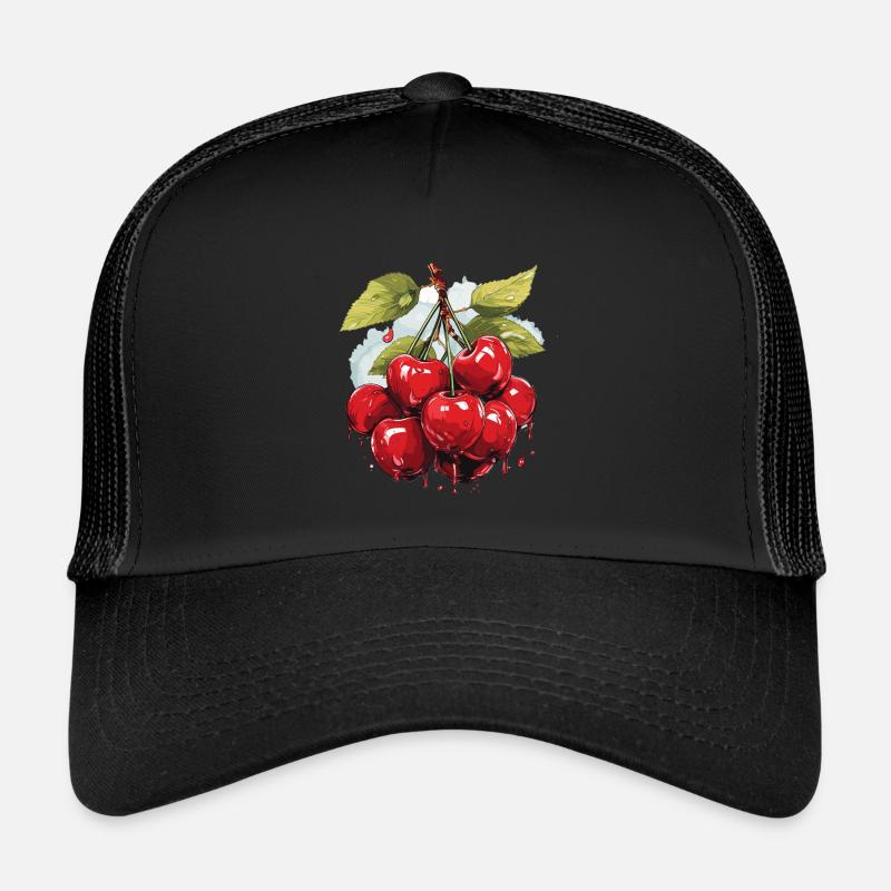 Cerisier - illustration Casquette trucker 