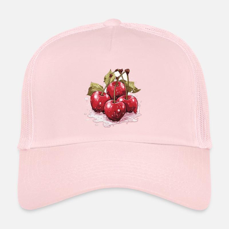 Cerisier - illustration Casquette trucker 