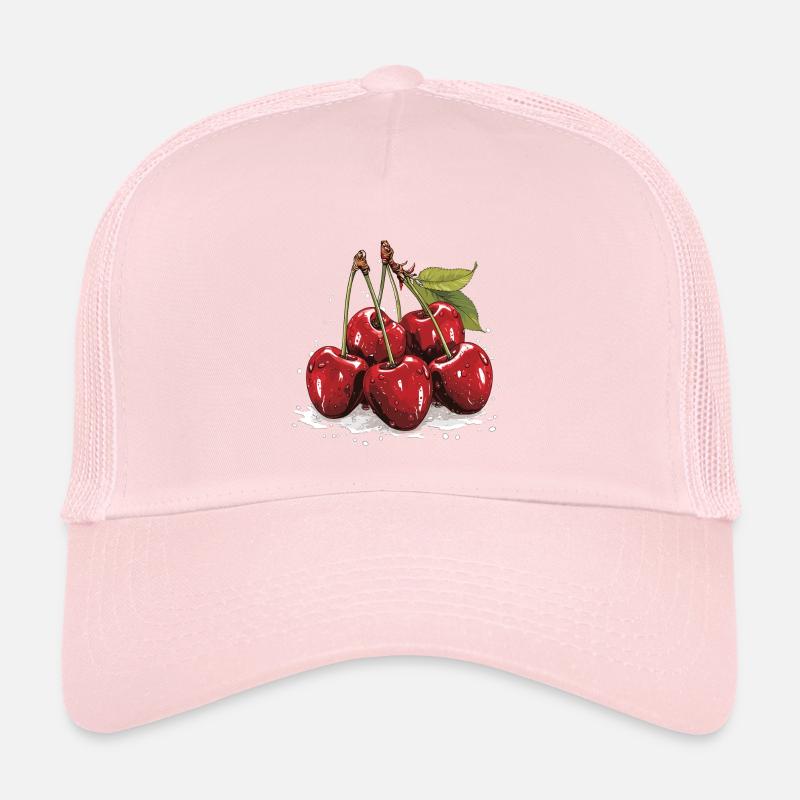 Cerisier - illustration Casquette trucker 