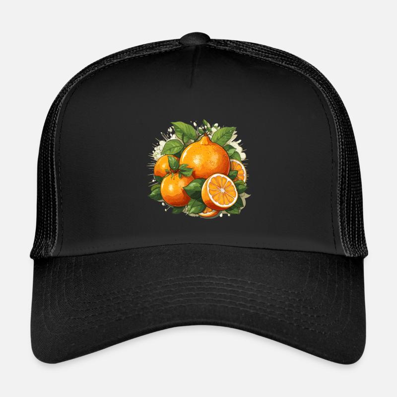 Orange - Illustration Trucker Cap