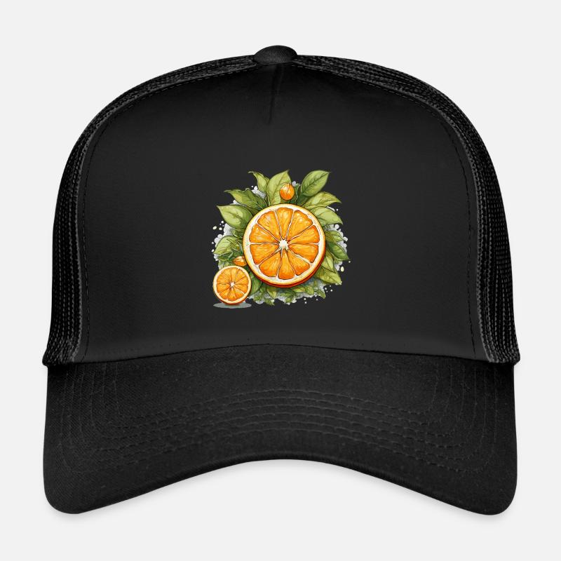 Orange - Illustration Trucker Cap