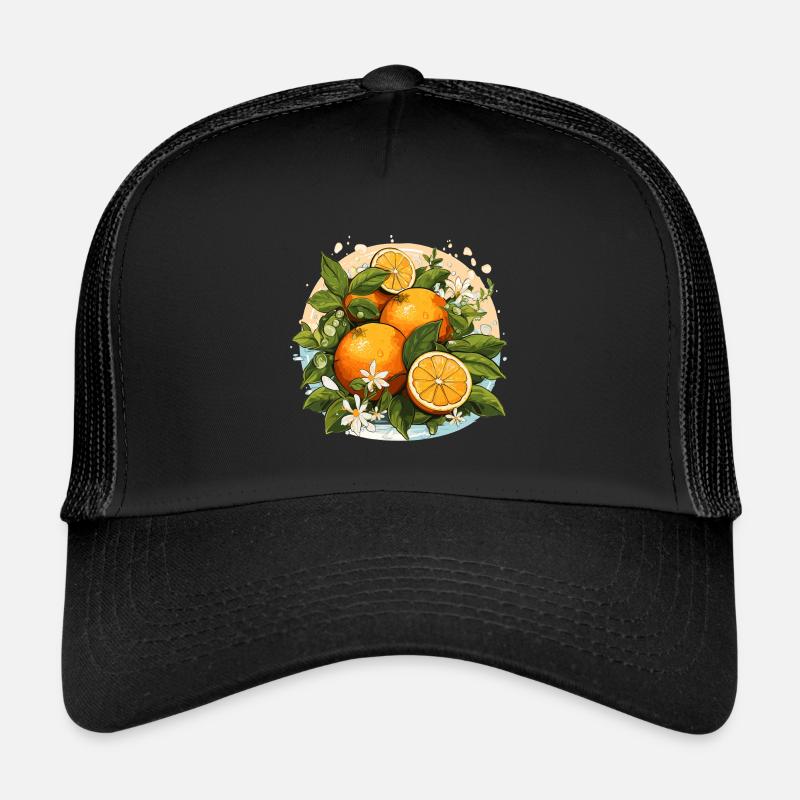 Orange - Illustration Trucker Cap