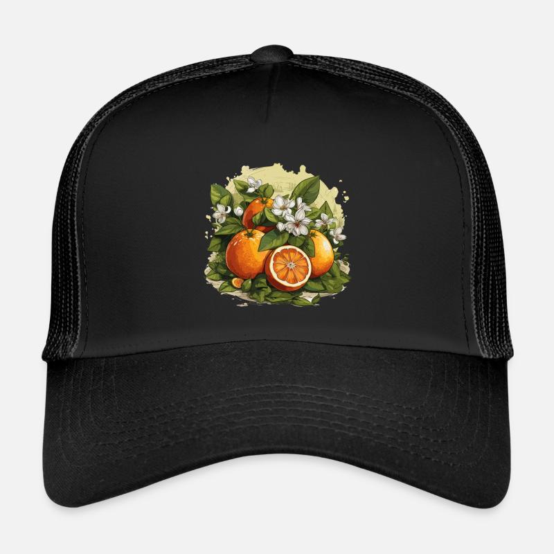 Orange - Illustration Trucker Cap