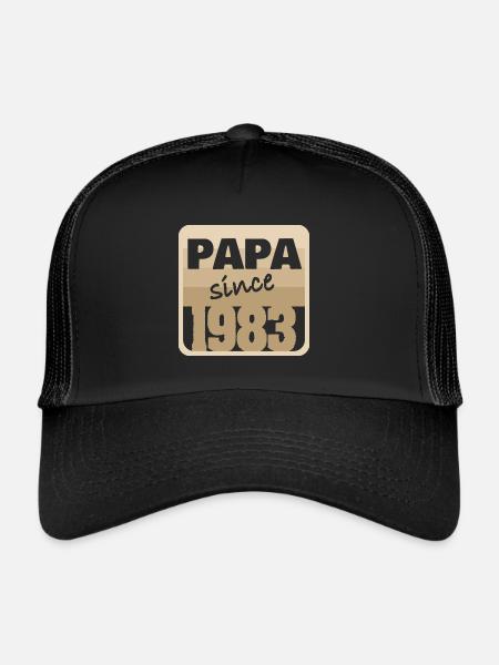1983 - Casquette trucker  - noir/noir - Devant