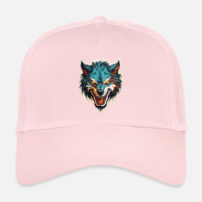 Loup - Illustration Casquette trucker 