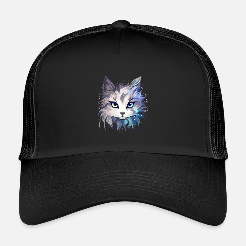 Chat - illustration Casquette trucker 