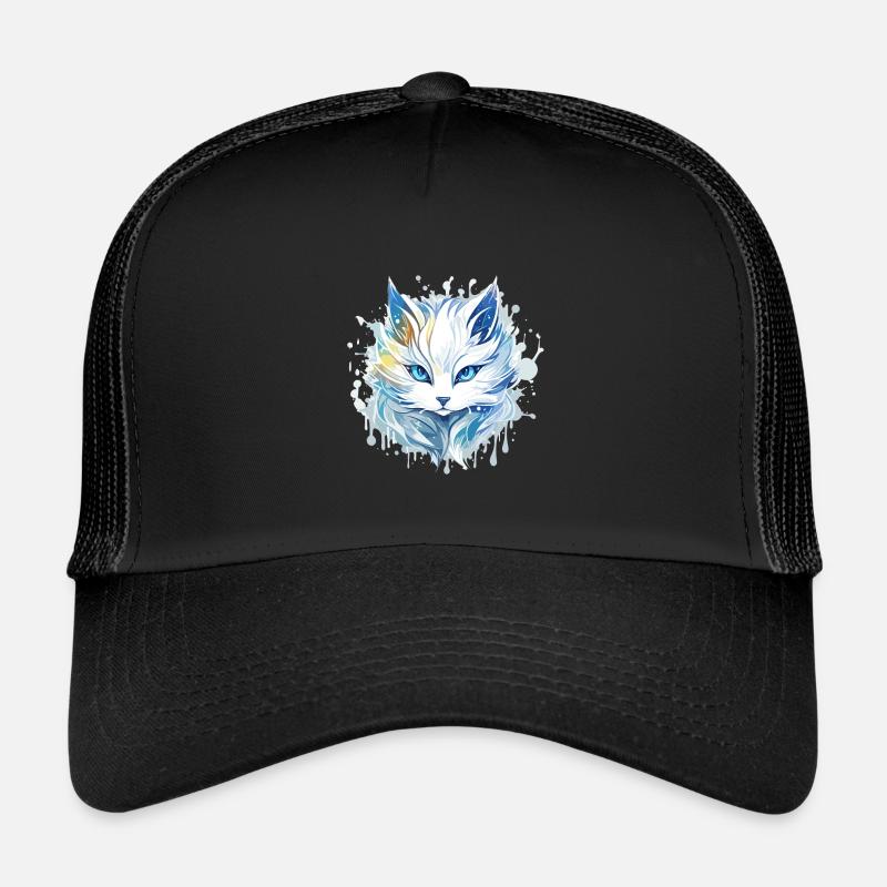 Chat - illustration Casquette trucker 