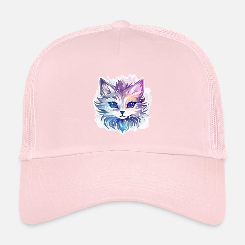 Chat - illustration Casquette trucker 