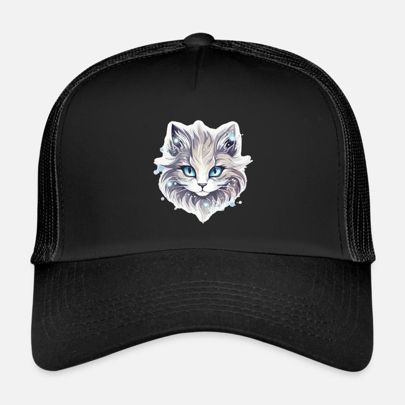 Chat - illustration Casquette trucker 