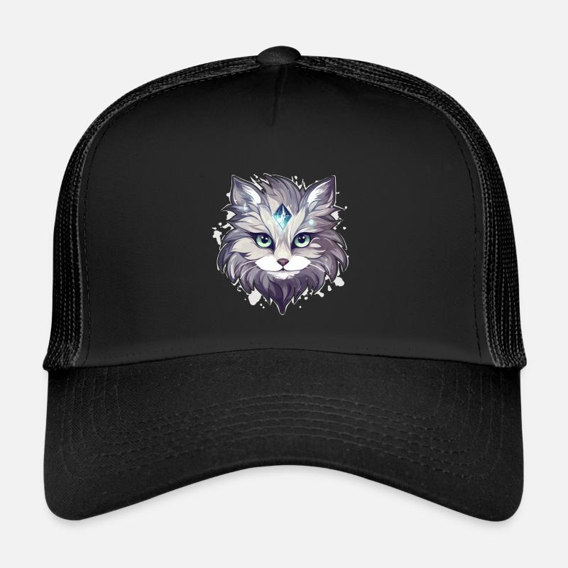 Chat - illustration Casquette trucker 