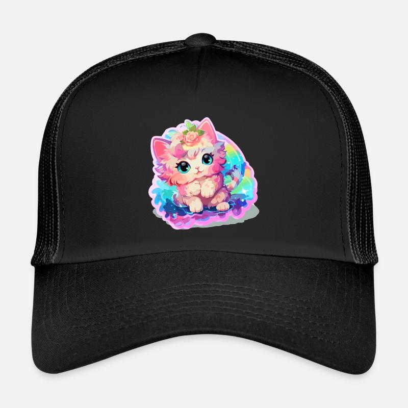 Chat - illustration Casquette trucker 