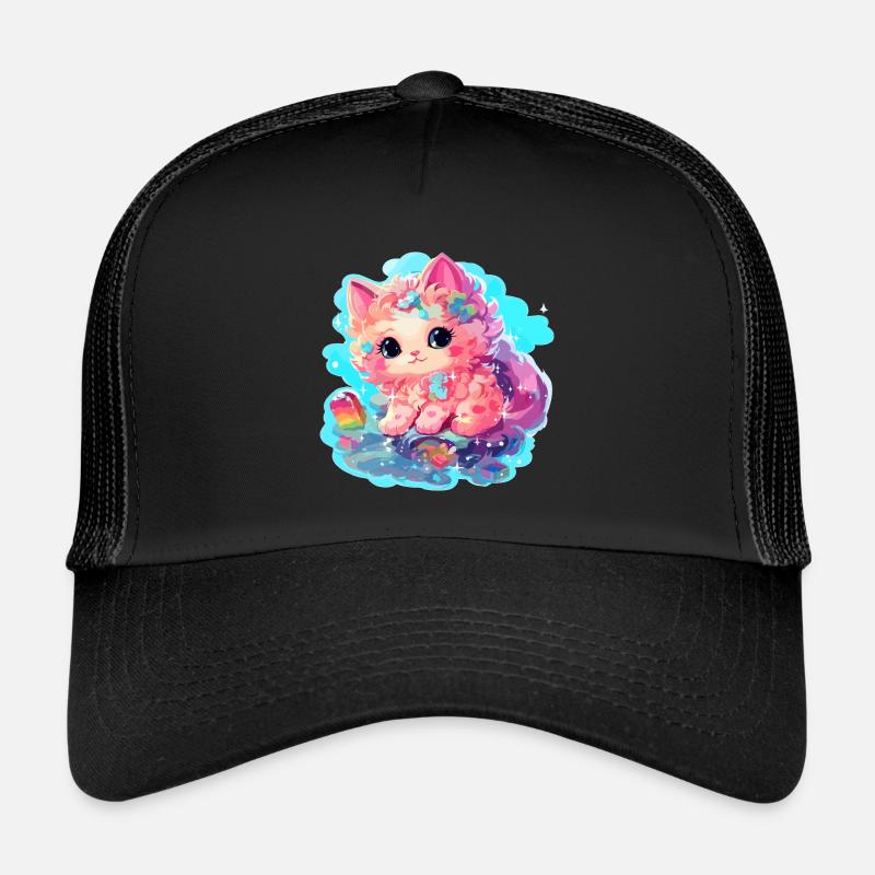 Chat - illustration Casquette trucker 