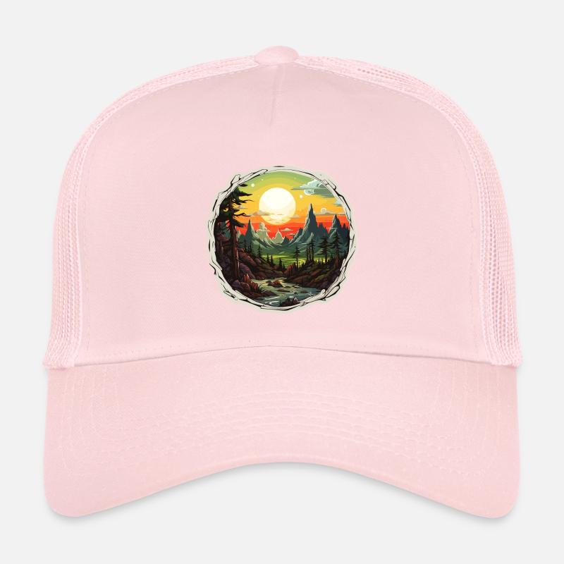 Paysage - Illustration Casquette trucker 