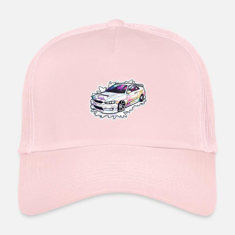 Voiture - Illustration Casquette trucker 